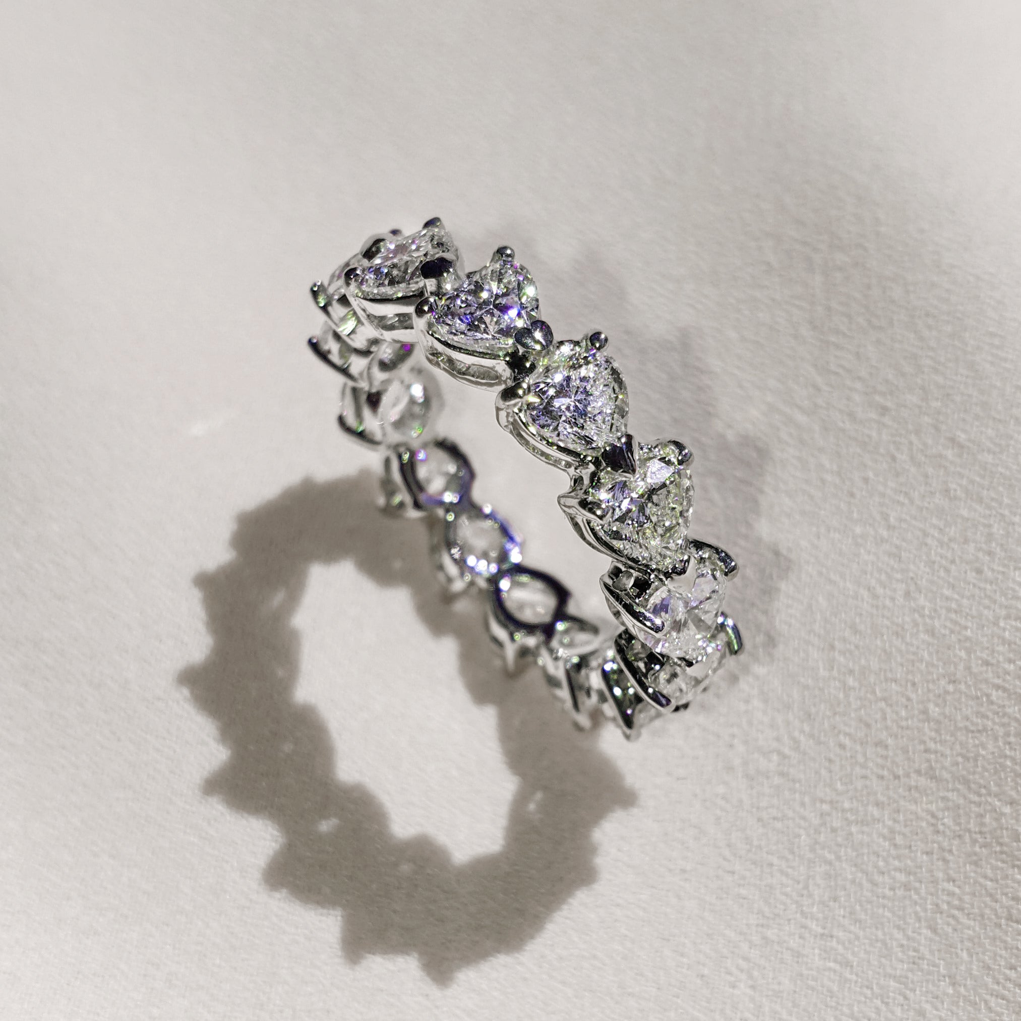 Heart Diamond Eternity Ring